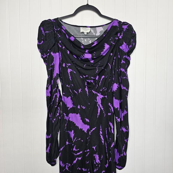 Hope for Flowers Tracy Reese Bailey Maxi Dress Size Small Long Sleeve Belted - Picture 4 of 13